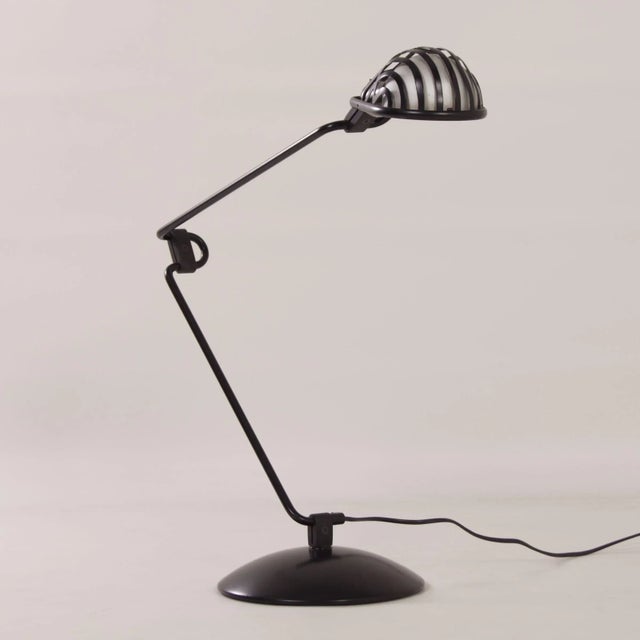Black Igloo Desk Lamp by Tommaso Cimini for Lumina, 1980s For Sale - Image 4 of 14
