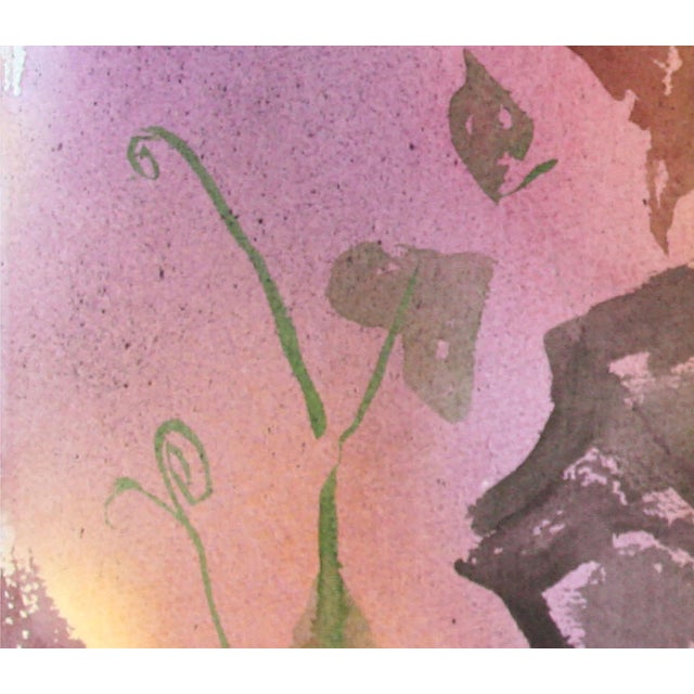 Purple Botanical Study Autumn Grape Leaves #2 by Les Anderson For Sale - Image 8 of 8