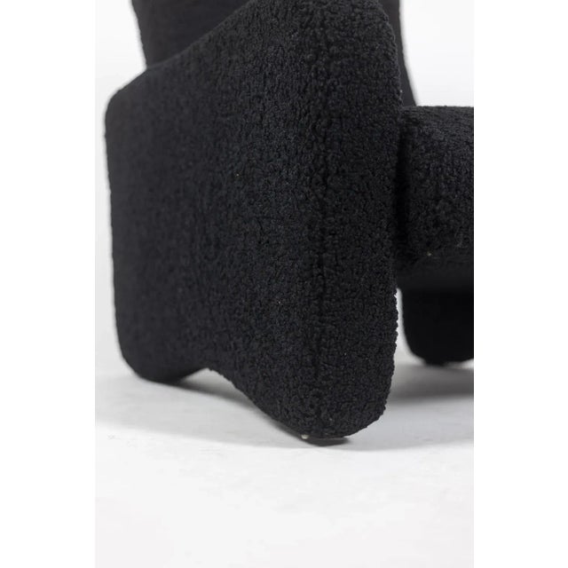 Set of Black Lounge Chairs, 1970s For Sale - Image 9 of 10