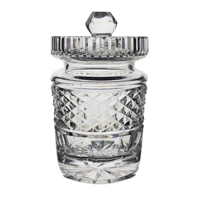 Waterford Castlemaine Irish Crystal Honey Jam Jar With Lid 4.75" For Sale - Image 12 of 14