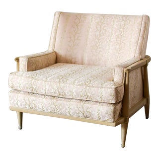 Vintage Holllywood Regency Pink Club Chair For Sale