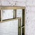 Late 20th Century Modern Large Rectangular Wall Mirror W/Brass Windowpane Frame For Sale - Image 12 of 18