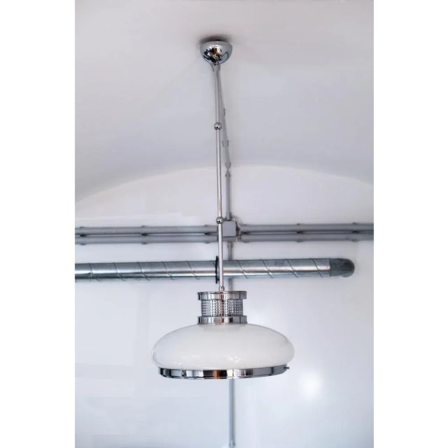 Pendant Light in the style of Josef Hoffmann For Sale - Image 5 of 6