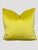 Chartreuse Velvet Box Pillow Pair Cord Green Tape For Sale In Greensboro - Image 6 of 10