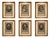 Houbraeken after Visscher, Dutch Portraits, Engravings, 1574, Set of 6 For Sale