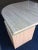 Stone Postmodern “Teardrop” Travertine Coffee Table From Stone International Italy For Sale - Image 7 of 13