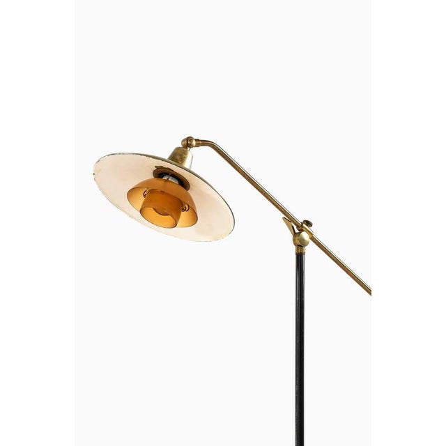 PH-2/2 Water Pump Floor Lamp in Brass and Glass by Poul Henningsen, 1940s For Sale - Image 6 of 10