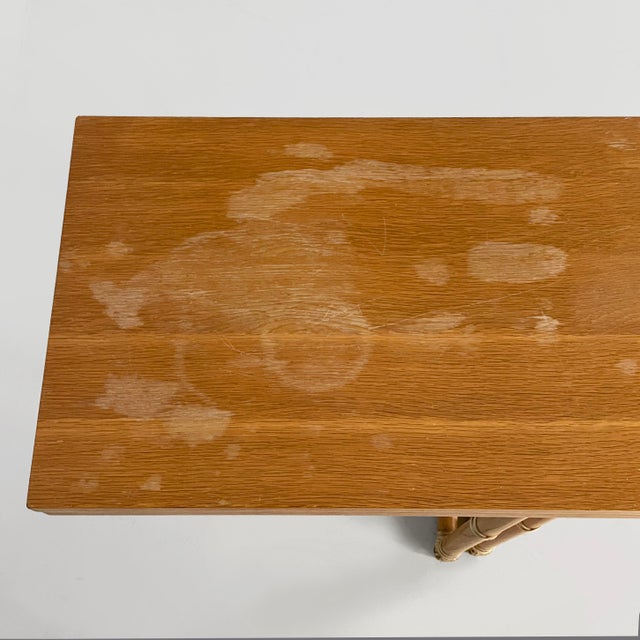 Wood Modern American Console by Lyda Levi for McGuire Company, 1970s For Sale - Image 7 of 18