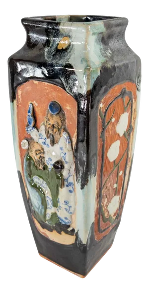 Japanese Sumidagawa Pottery Vase