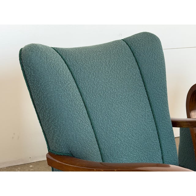 Scandinavian Modern Bentwood Lounge Chairs, 1940s, Set of 2 For Sale - Image 6 of 9