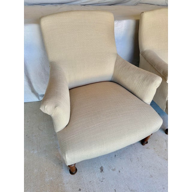 19th Century French Napoleon III Upholstered Armchairs - A Pair For Sale - Image 12 of 12