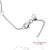 Metal 14k(585) White Gold Natural Diamond Adjustable by the Yard Necklace/Pendant For Sale - Image 7 of 12