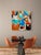 Original acrylic on wood panel by the Spanish artist Rubén Sánchez, who also works under the name Zoonchez. The forms — a...