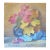 1970s Still-Life With Flowers Oil Painting Original Soviet Art Ukrainian Artist Moskvitin m.a. 50-47 For Sale