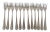 Vintage Stainless Steel Cocktail Forks - Set of 12 For Sale