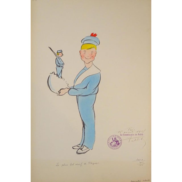 Le plus bel oeuf de Pâques is an original satiric artwork realized by the illustrator Leka . Ink and watercolor. Hand-...