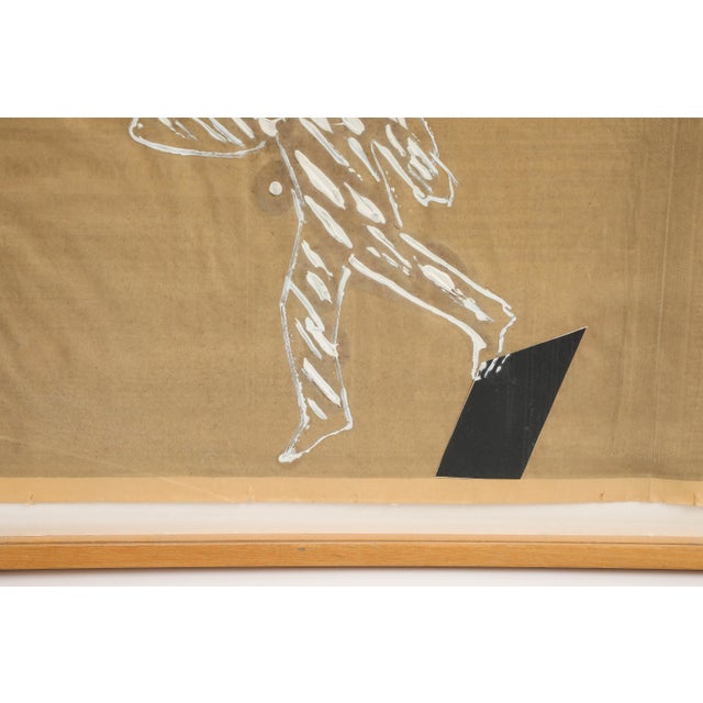 Pinchas Cohen Gan (B. 1942), Untitled, Mixed Media on Newsprint, C. 1970s For Sale - Image 9 of 10