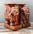 Vintage Glazed Ceramic Elephant Low Stools - A Pair For Sale - Image 10 of 12