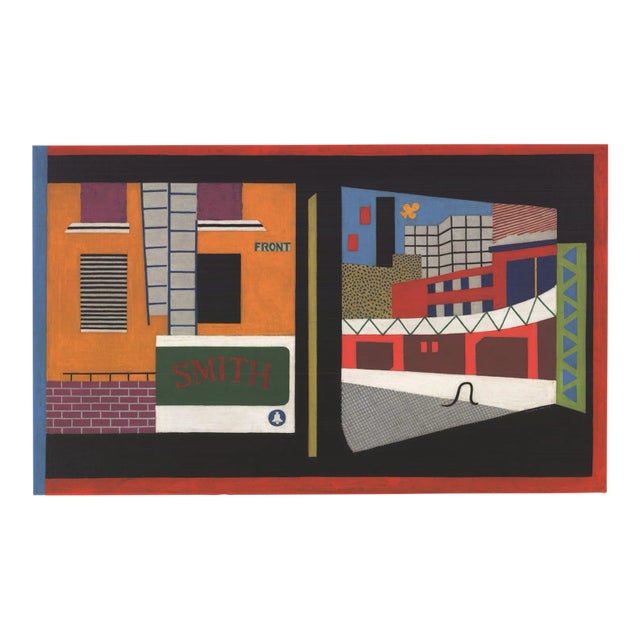 Stuart Davis 'House and Street' Modernism Offset Lithograph For Sale