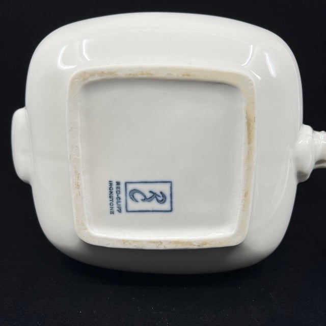 Ceramic Vintage 1960s Red Cliff Montcliff 8 Cup Ironstone Tea Pot For Sale - Image 7 of 11