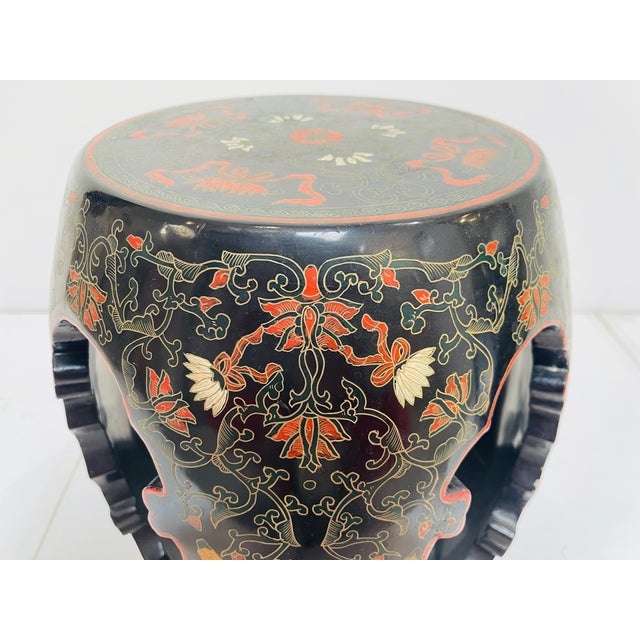 1960s Black Lacquered Chinese Side Tables - Set of 2 For Sale In Palm Springs - Image 6 of 9