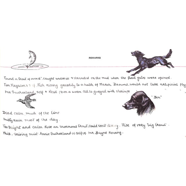 "Muriel Foster's Fishing Diary" 1980 Foster, Muriel For Sale - Image 15 of 16