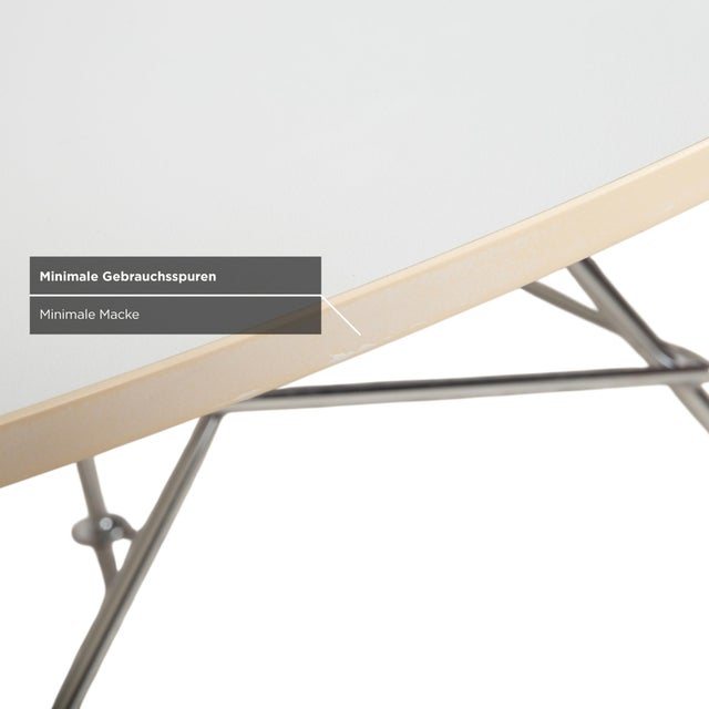 White Glossy Wood and Metal Dining Table from Kartell For Sale - Image 8 of 12