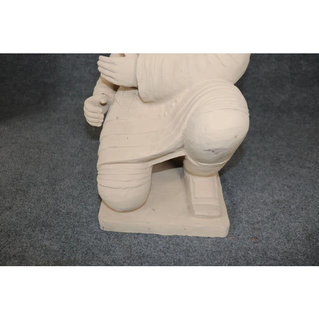 Pair of Terra Cotta Chinese Warrior Sculptures Qin Shi Replicas For Sale - Image 11 of 12