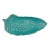 Ball-Jae of California Pottery Turquoise Leaf Serving Tray For Sale