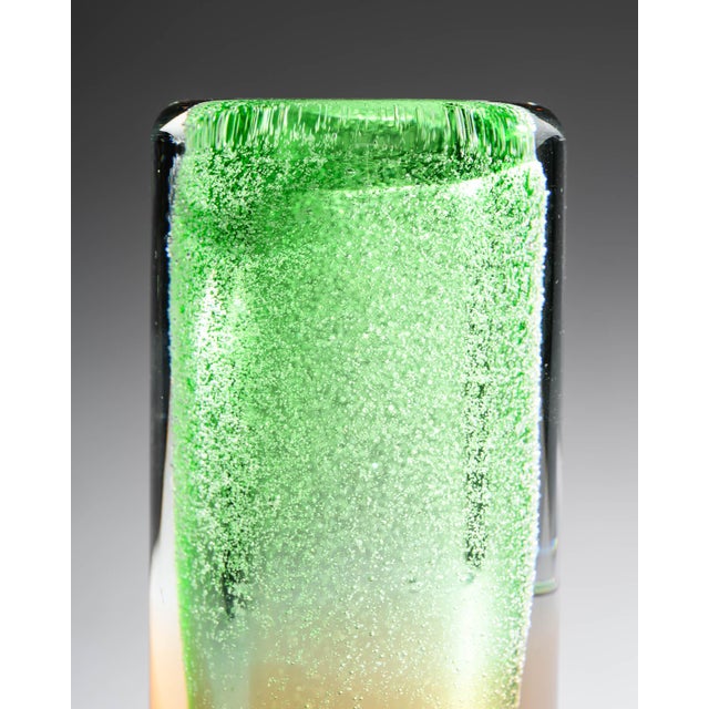Art Glass Czech Vase by Jan Beranek and Frantisek Vizner from Skrdlovice, 1960s, Set of 2 For Sale - Image 14 of 18