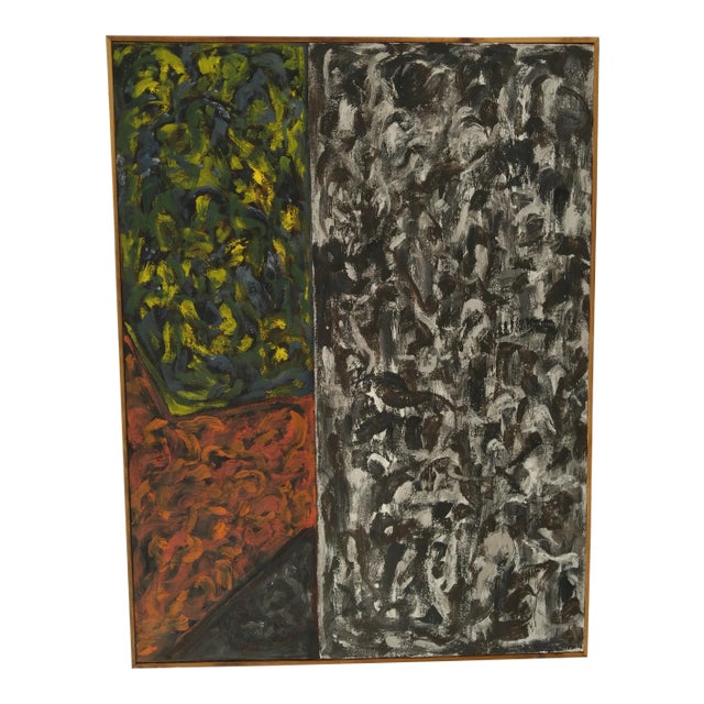 "Memories" Abstract Oil Painting on Canvas For Sale