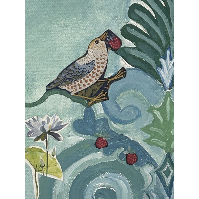 Modern Mixed Media Painting & Collage Titled Spring Is on Her Mind For Sale - Image 3 of 12