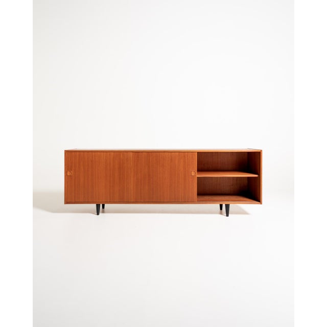 1960s Danish Teak Sideboard with Three Doors, 1960s For Sale - Image 5 of 12