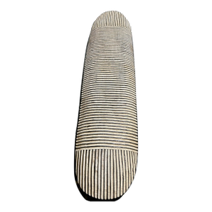 Vintage Zulu Elongated African Art, Hand-Carved Wooden Shield