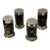 Late 20th Century Lauren Ralph Lauren Wentworth Faux Tortoise Salt and Pepper Shakers- 4 Pieces For Sale