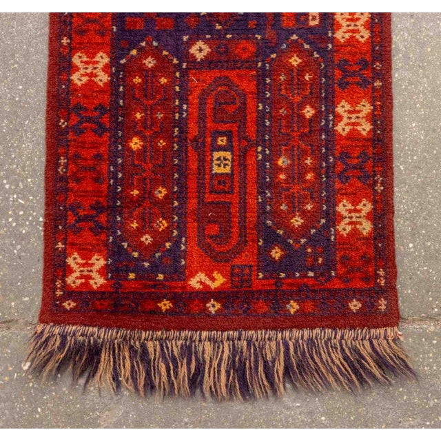 Textile Persian Hamadan Runner, 4' 9" X 1' 3" For Sale - Image 7 of 8