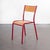 1970s Red Stacking Dining Chairs with Beech Seat from Mullca, 1970s, Set of 6 For Sale - Image 5 of 7