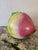 Extra Large Vintage Chinese Green and Pink Glazed Ceramic Peach Altar Fruit For Sale - Image 4 of 11