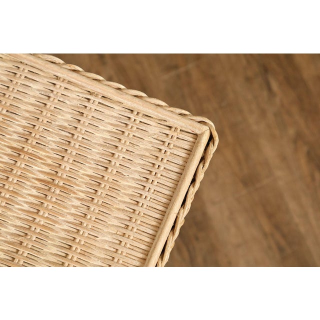 Lexington Henry Link Wicker Vanity Or Writing Desk and Chair For Sale - Image 11 of 18