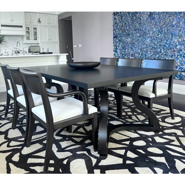 Brown Christian Liaigre “Misaine” Dining Table in Solid Oak For Sale - Image 8 of 9