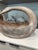 Wood Vintage Hand Carved Wood Swan Basket Whitewashed Coastal Centerpiece For Sale - Image 7 of 8