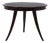 3-Legged Center Table with Swivel Top in Walnut and Leather by Paolo Buffa, Italy, 1940s For Sale