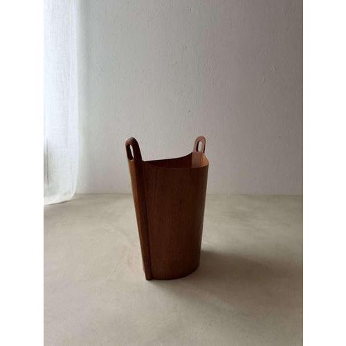 Vintage Teak Paper Bin by Einar Barnes PS Heggen, 1960s For Sale - Image 9 of 9