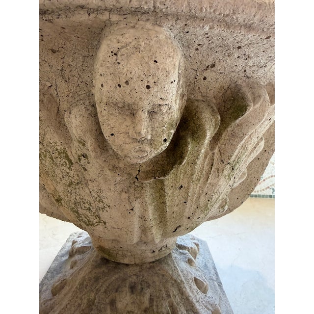 English French Cast Stone Planter/Urn For Sale - Image 3 of 7