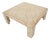 Tessellated Stone Square Coffee Table With Pink Marble Inlay in the Style of Maitland-Smith For Sale