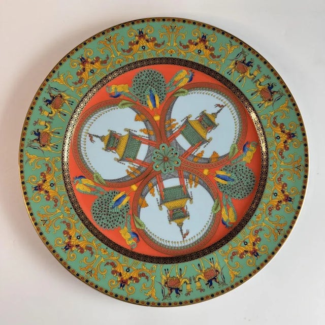 Le Voyage De Marco Polo Wall Charger Plate by Versace for Rosenthal, 1994 For Sale - Image 6 of 6