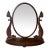 19th Century American Empire Mahogany Dressing Mirror With Dolphins For Sale