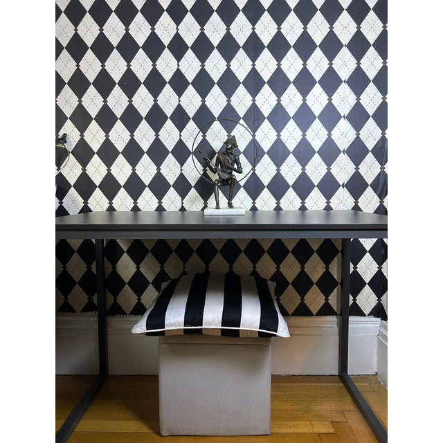 Signed Gustavo Gutierrez Bronze Harlequin Musician Sculpture on Marble Base, Edition 7/10 For Sale - Image 17 of 18