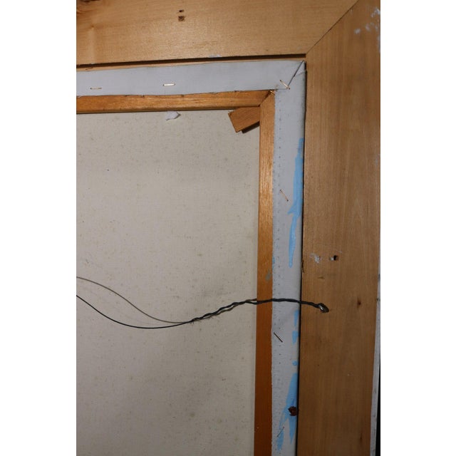 Textile Early 20th Century Paul Boureau Lion Cub Painting on Canvas Signed by the Artist For Sale - Image 7 of 8