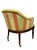 Pair of Century Furniture Model 3277 “Gentleman’s” Upholstered Game Chairs With Brass Casters For Sale - Image 9 of 12